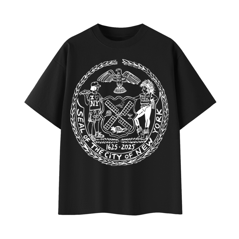 Seal of the City of New York 2026 — White on Black